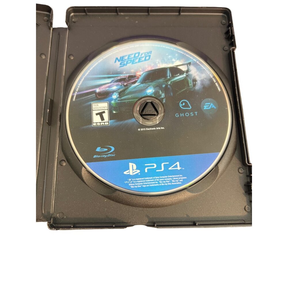 Need For Speed Racing Video Game PS4 Blu-Ray Disc Electronic Arts Case Game